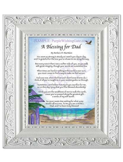 A Blessing for Dad - Gifts for Dad-Father - PurpleWishingGate.com