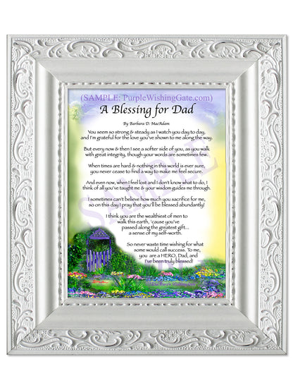 A Blessing for Dad - Gifts for Dad-Father - PurpleWishingGate.com