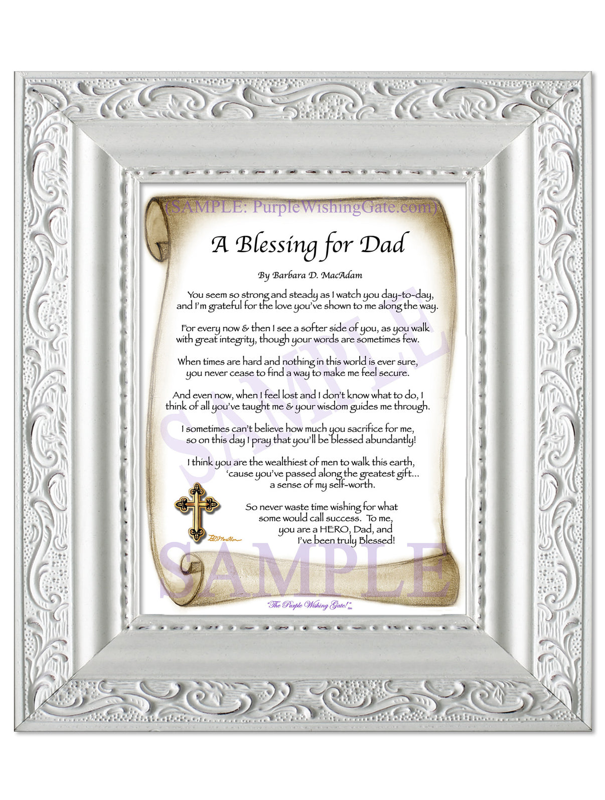 A Blessing for Dad - Gifts for Dad-Father - PurpleWishingGate.com