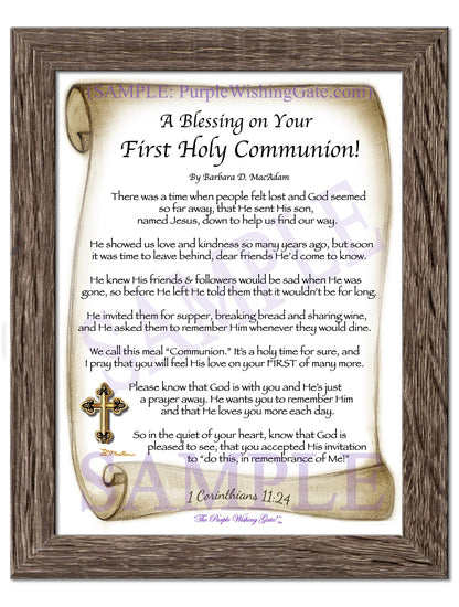 A Blessing on Your First Holy Communion