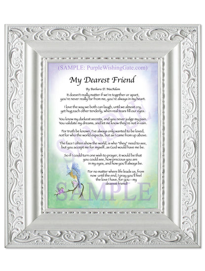 My Dearest Friend - Friendship Gift - PurpleWishingGate.com