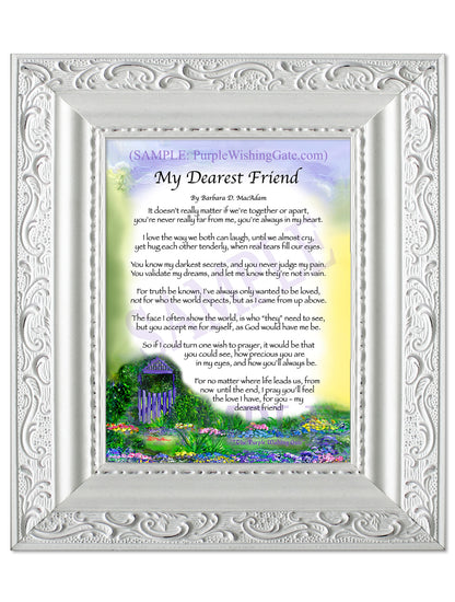 My Dearest Friend - Friendship Gift - PurpleWishingGate.com