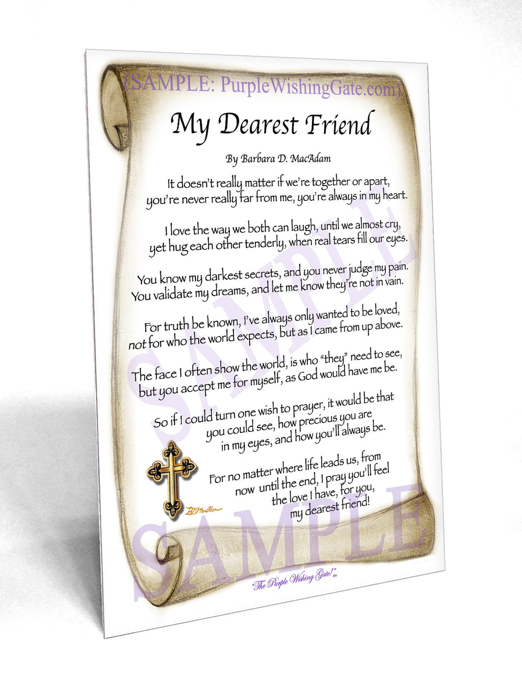 My Dearest Friend - Friendship Gift - PurpleWishingGate.com