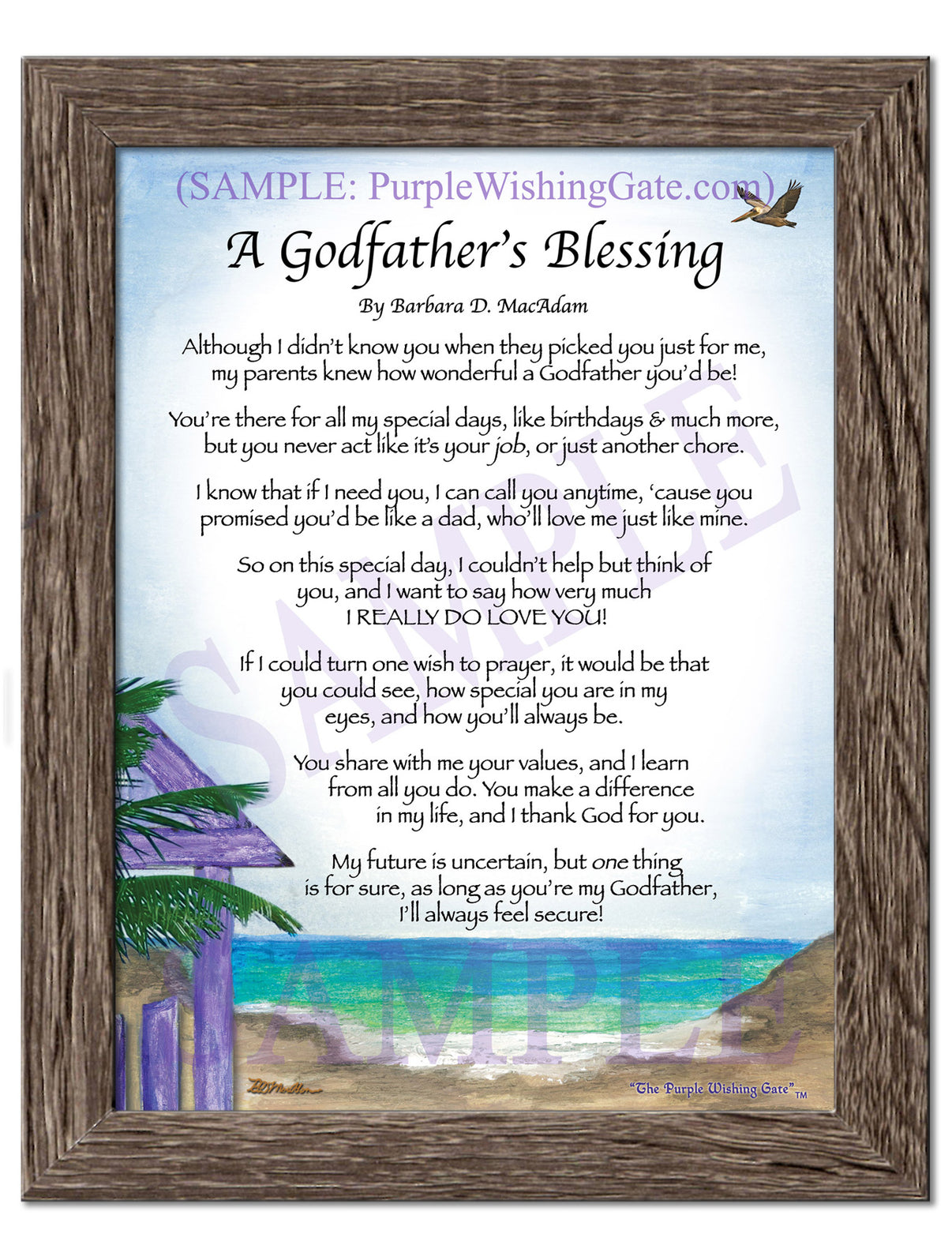A Godfather's Blessing - Godfather's Gift - PurpleWishingGate.com