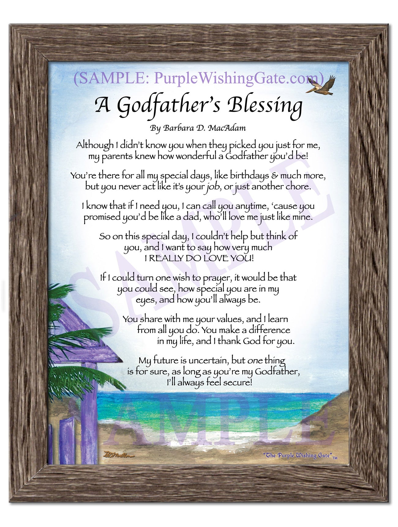 A Godfather's Blessing - Godfather's Gift - PurpleWishingGate.com