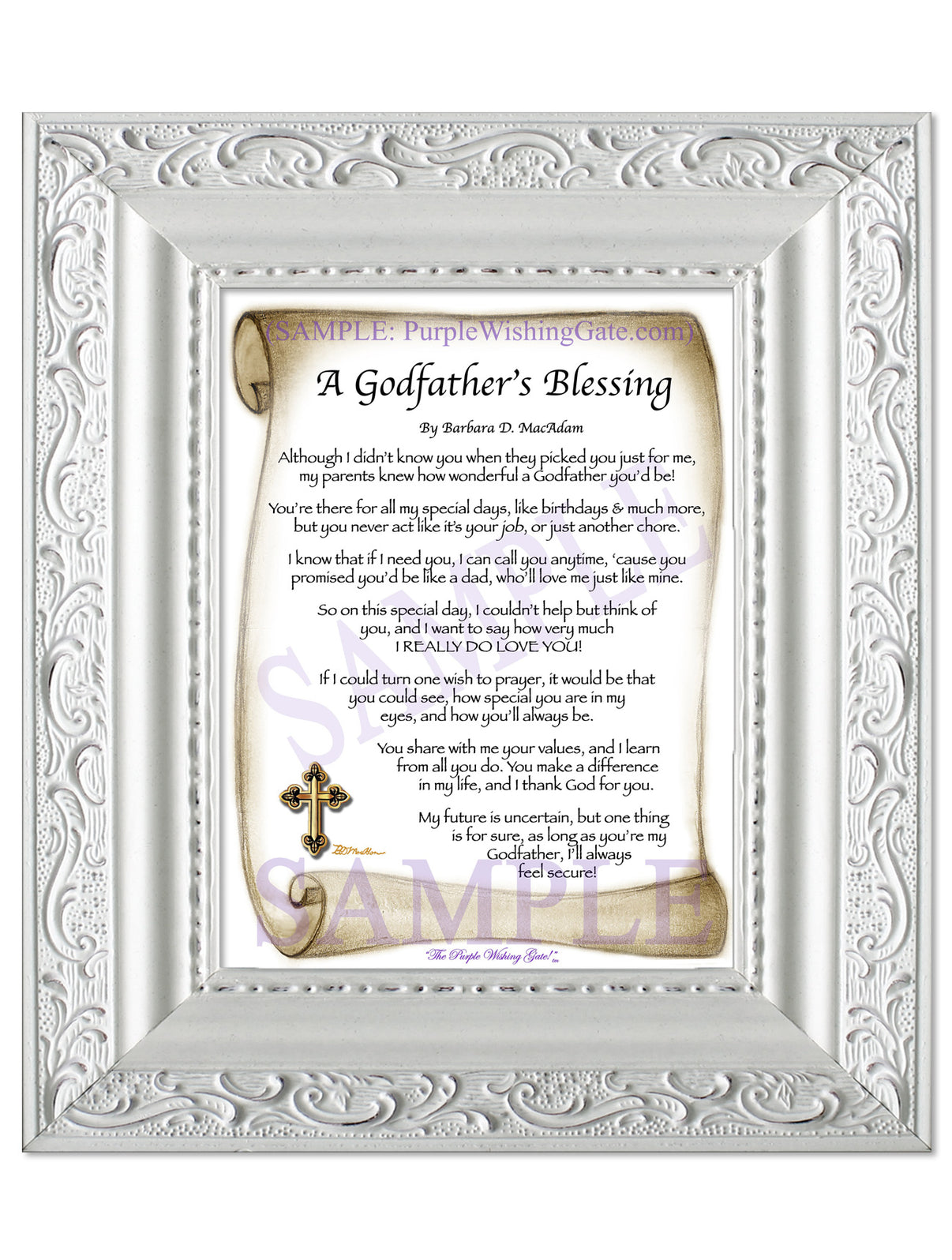 A Godfather's Blessing - Godfather's Gift - PurpleWishingGate.com
