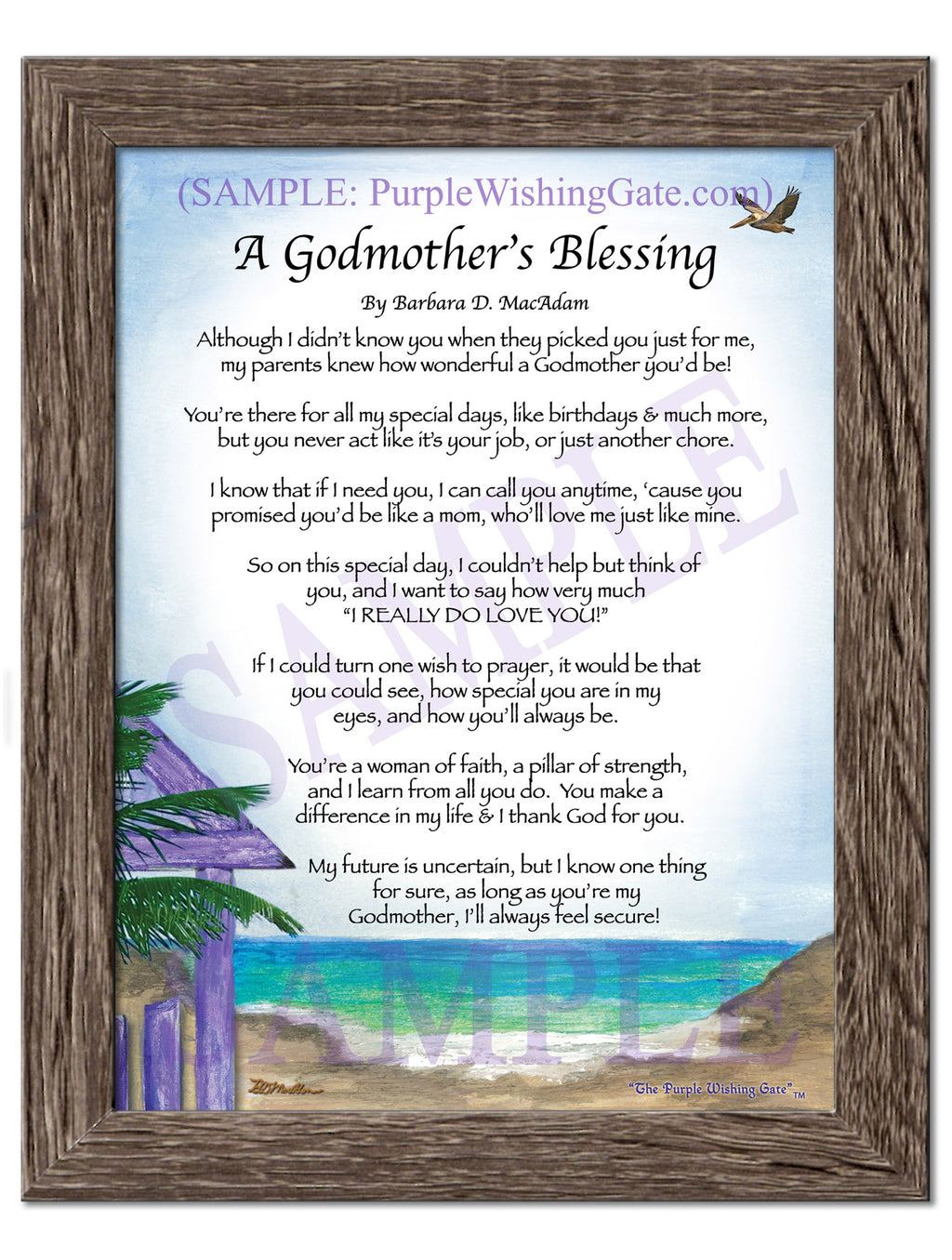 A Godmother's Blessing - Gifts for Godmother - PurpleWishingGate.com