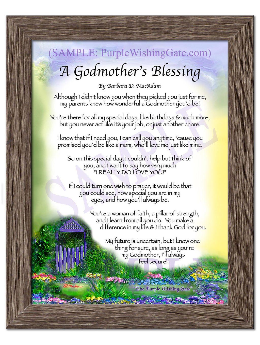 A Godmother's Blessing - Gifts for Godmother - PurpleWishingGate.com
