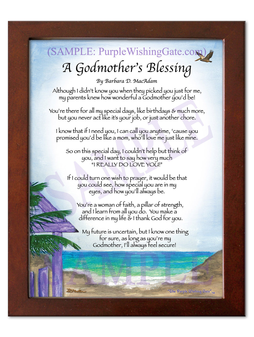 A Godmother's Blessing - Gifts for Godmother - PurpleWishingGate.com