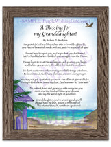A Blessing for My Granddaughter! (child-adult) - Gifts for Granddaughter - PurpleWishingGate.com