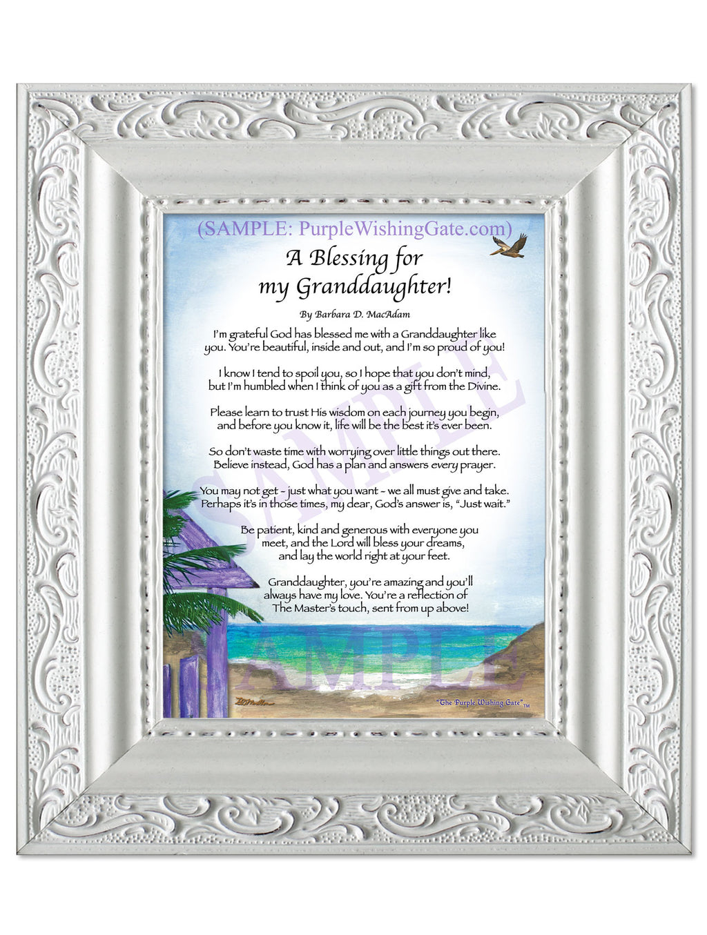 A Blessing for My Granddaughter! (child-adult) - Gifts for Granddaughter - PurpleWishingGate.com