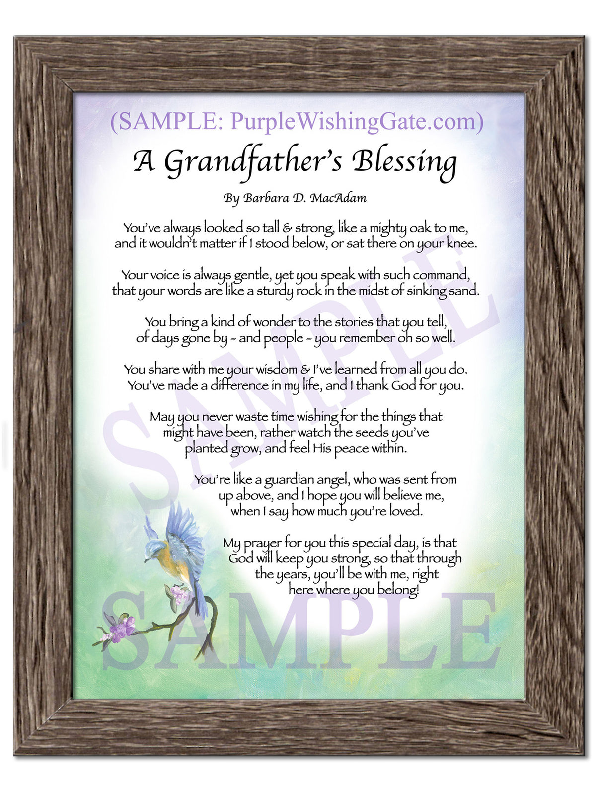 A Grandfather's Blessing - Grandfather's Gift - PurpleWishingGate.com