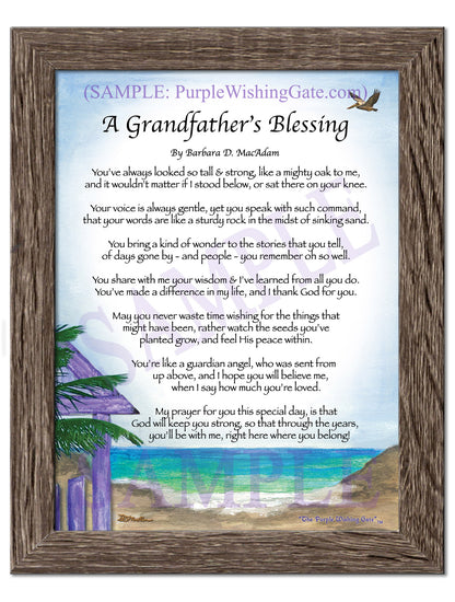 A Grandfather's Blessing - Grandfather's Gift - PurpleWishingGate.com