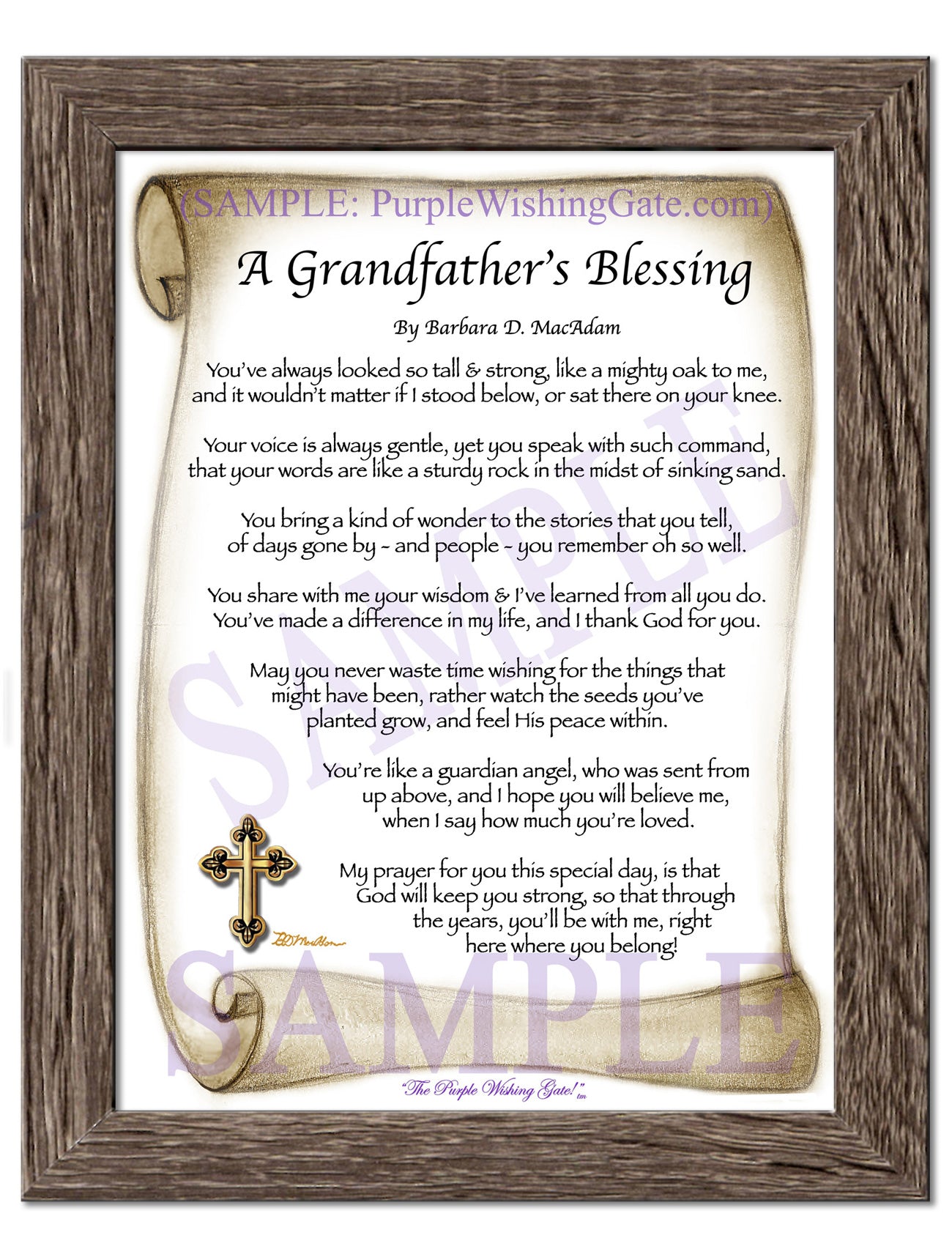 A Grandfather's Blessing - Grandfather's Gift - PurpleWishingGate.com