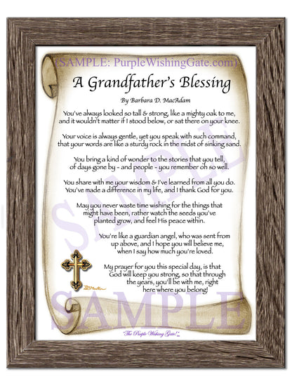 A Grandfather's Blessing - Grandfather's Gift - PurpleWishingGate.com
