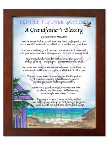 A Grandfather's Blessing - Grandfather's Gift - PurpleWishingGate.com