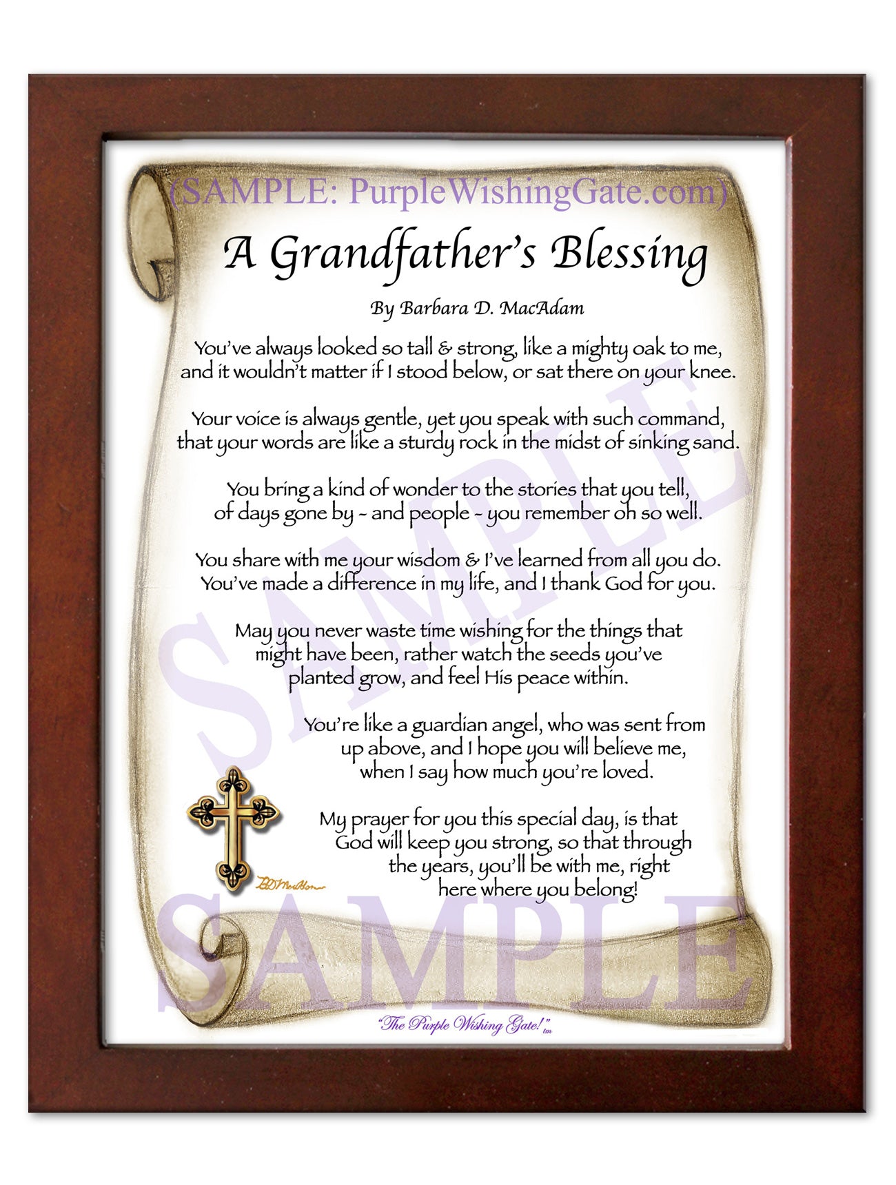 A Grandfather's Blessing - Grandfather's Gift - PurpleWishingGate.com