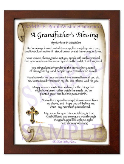 A Grandfather's Blessing - Grandfather's Gift - PurpleWishingGate.com