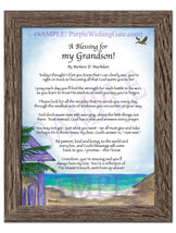 A Blessing for My Grandson! (child-adult) - Gifts for Grandson - PurpleWishingGate.com