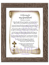 A Blessing for My Grandson! (child-adult) - Gifts for Grandson - PurpleWishingGate.com