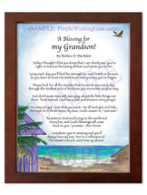 A Blessing for My Grandson! (child-adult) - Gifts for Grandson - PurpleWishingGate.com