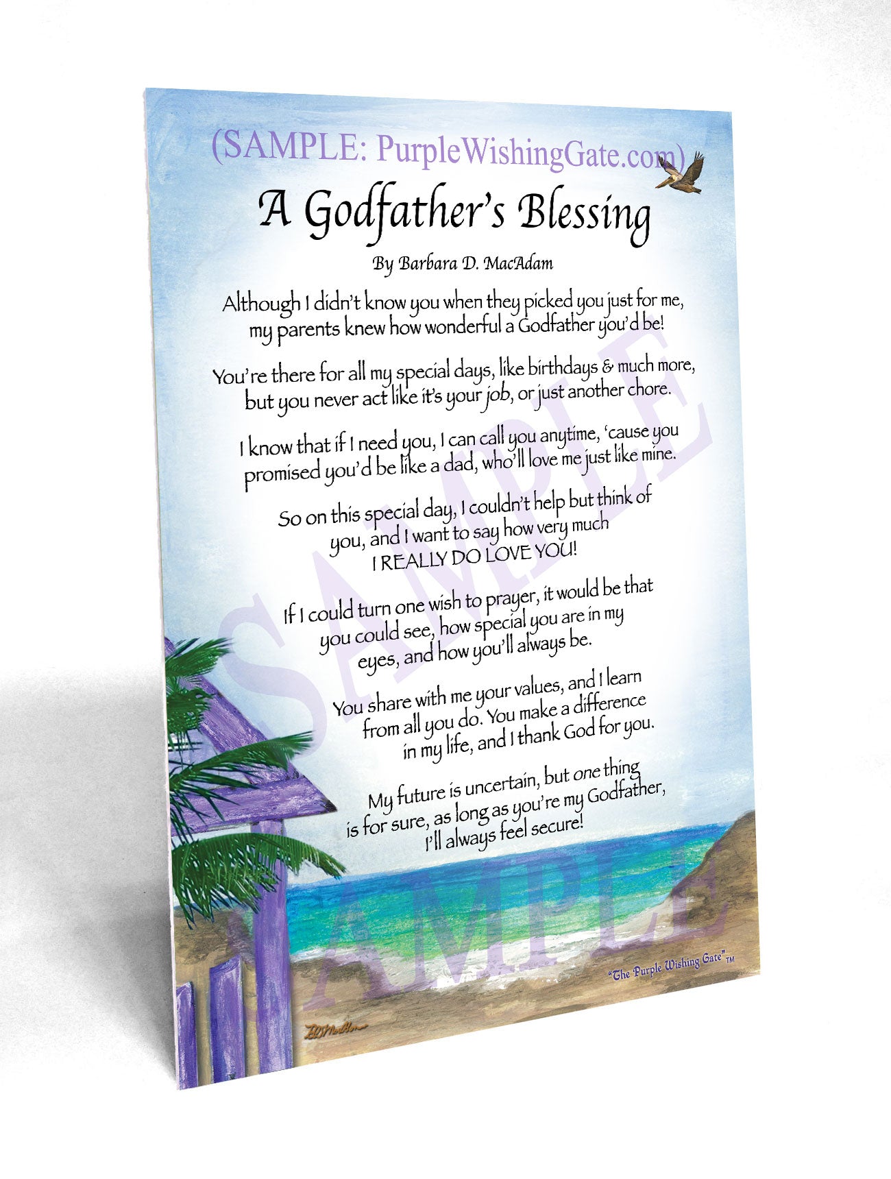 A Godfather's Blessing - Godfather's Gift - PurpleWishingGate.com