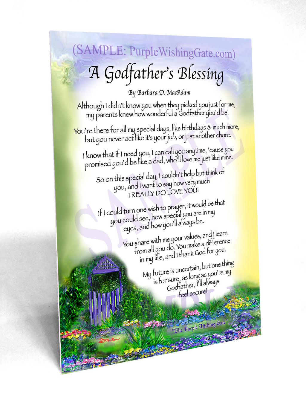 A Godfather's Blessing - Godfather's Gift - PurpleWishingGate.com