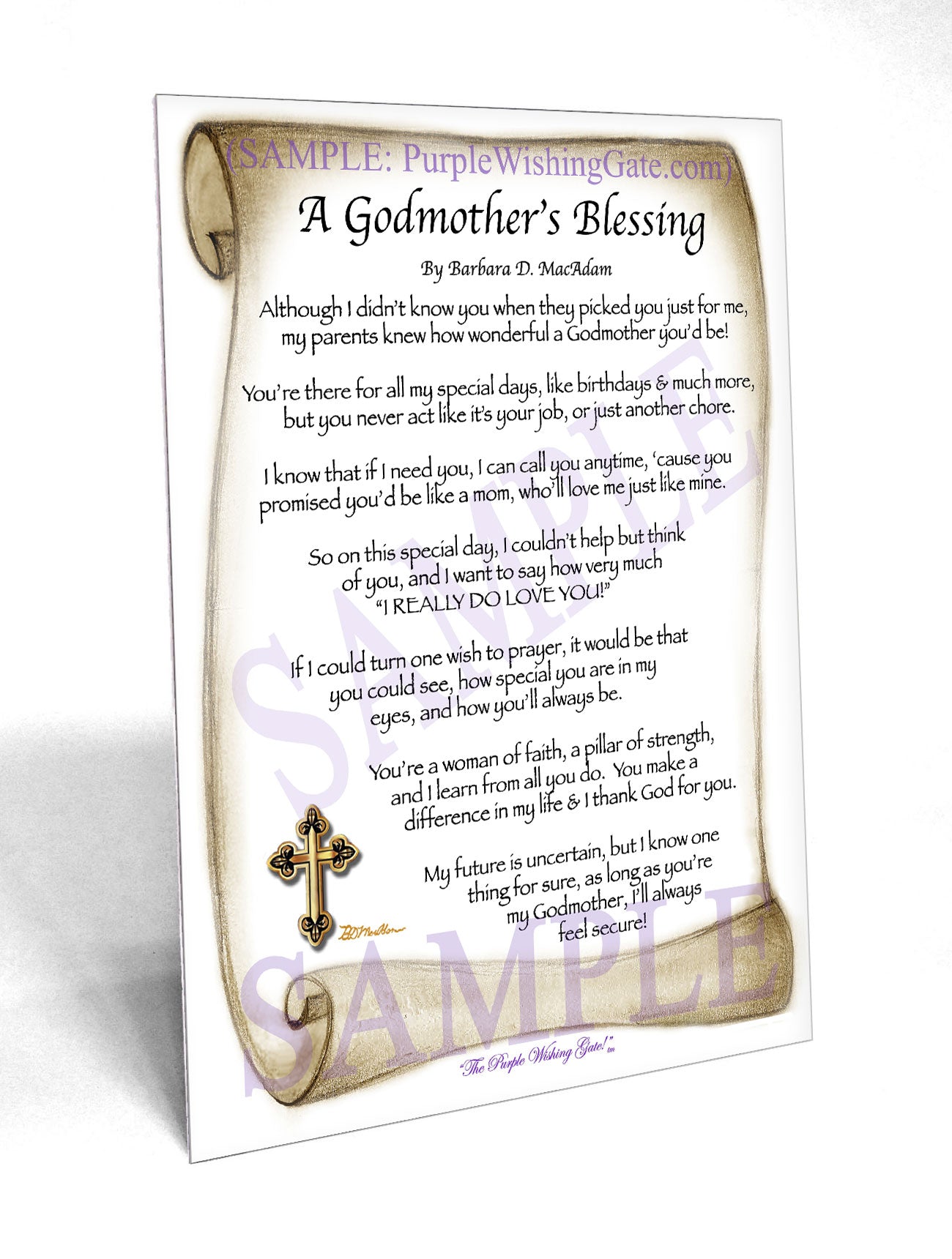 A Godmother's Blessing - Gifts for Godmother - PurpleWishingGate.com