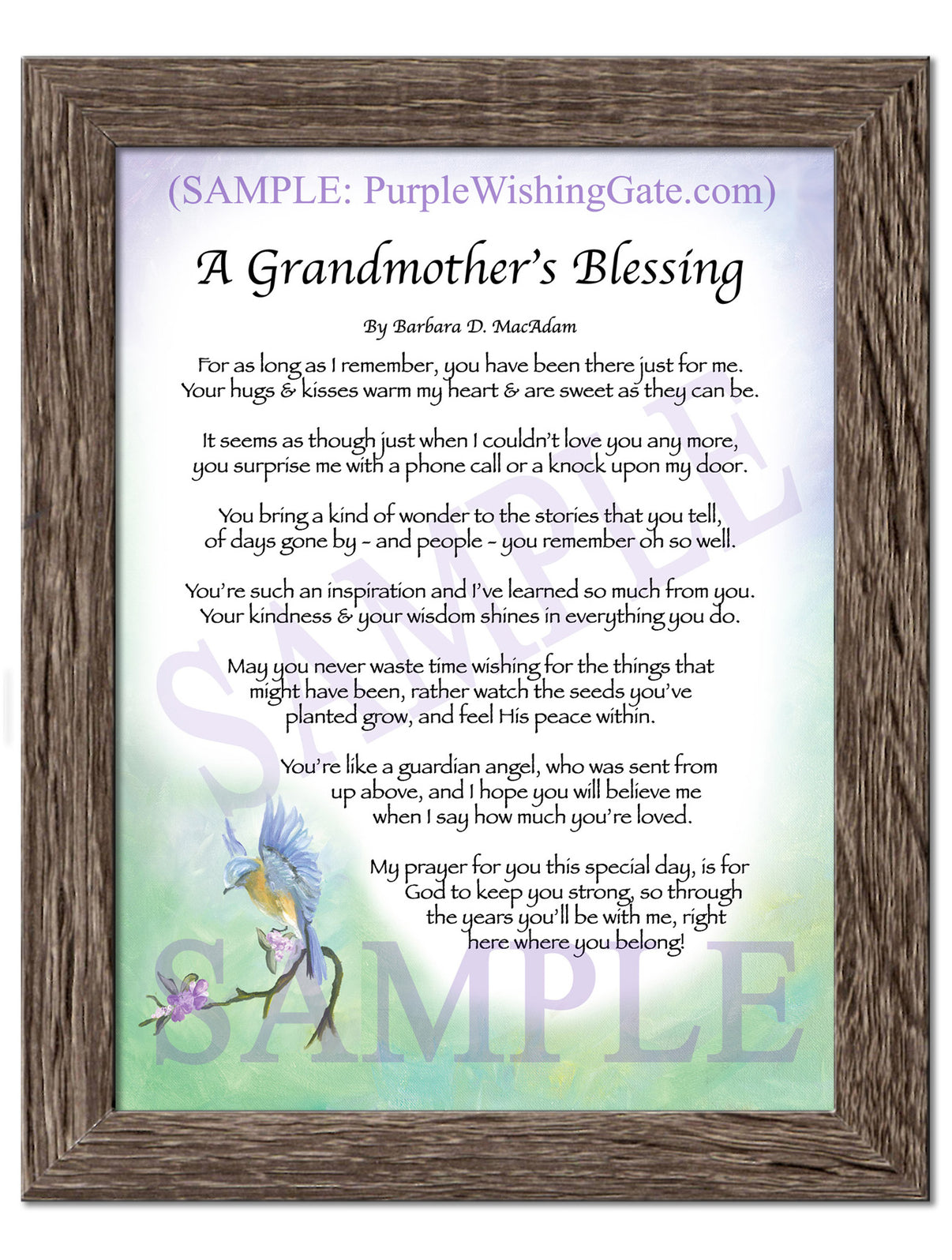 A Grandmother's Blessing - Gifts for Grandmother - PurpleWishingGate.com