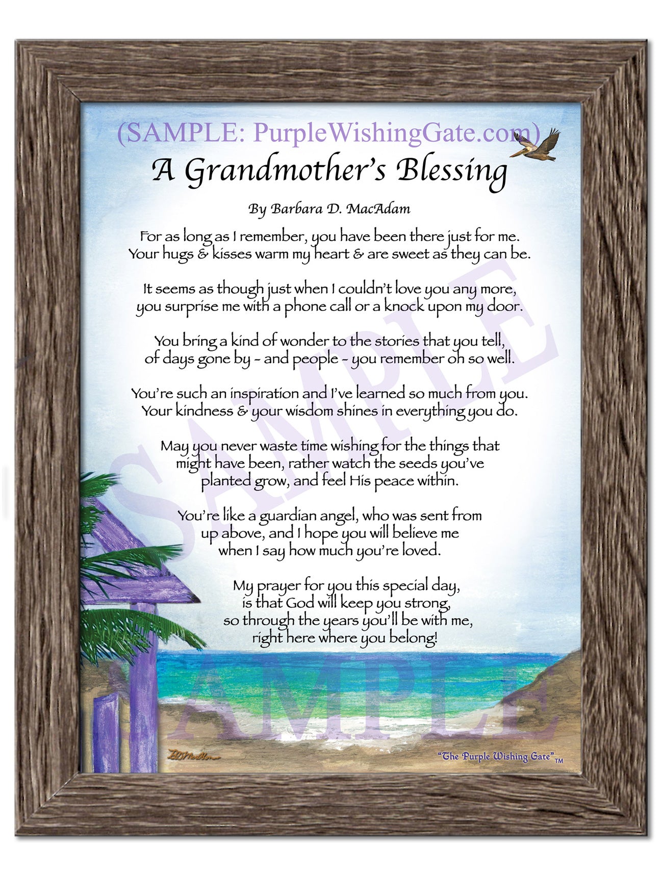 A Grandmother's Blessing - Gifts for Grandmother - PurpleWishingGate.com