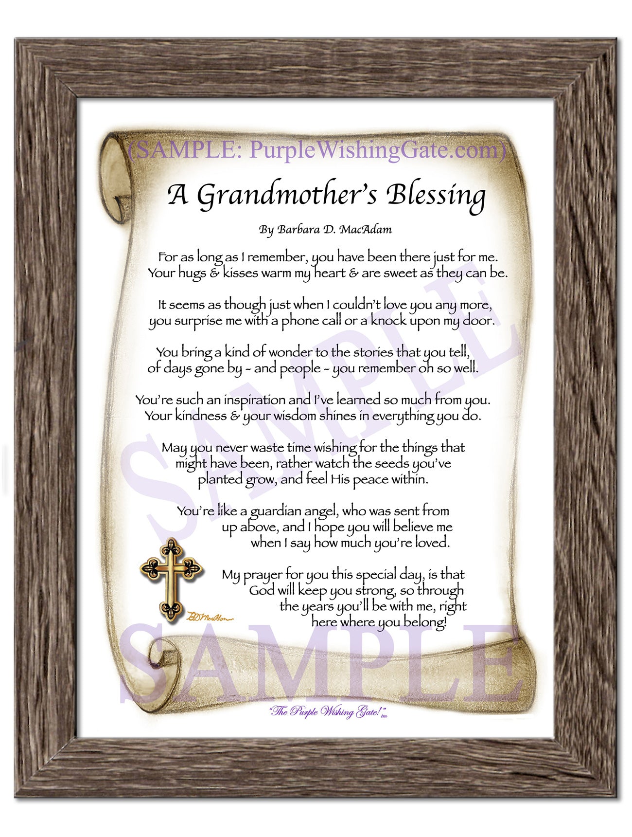 A Grandmother's Blessing - Gifts for Grandmother - PurpleWishingGate.com