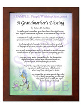 A Grandmother's Blessing - Gifts for Grandmother - PurpleWishingGate.com