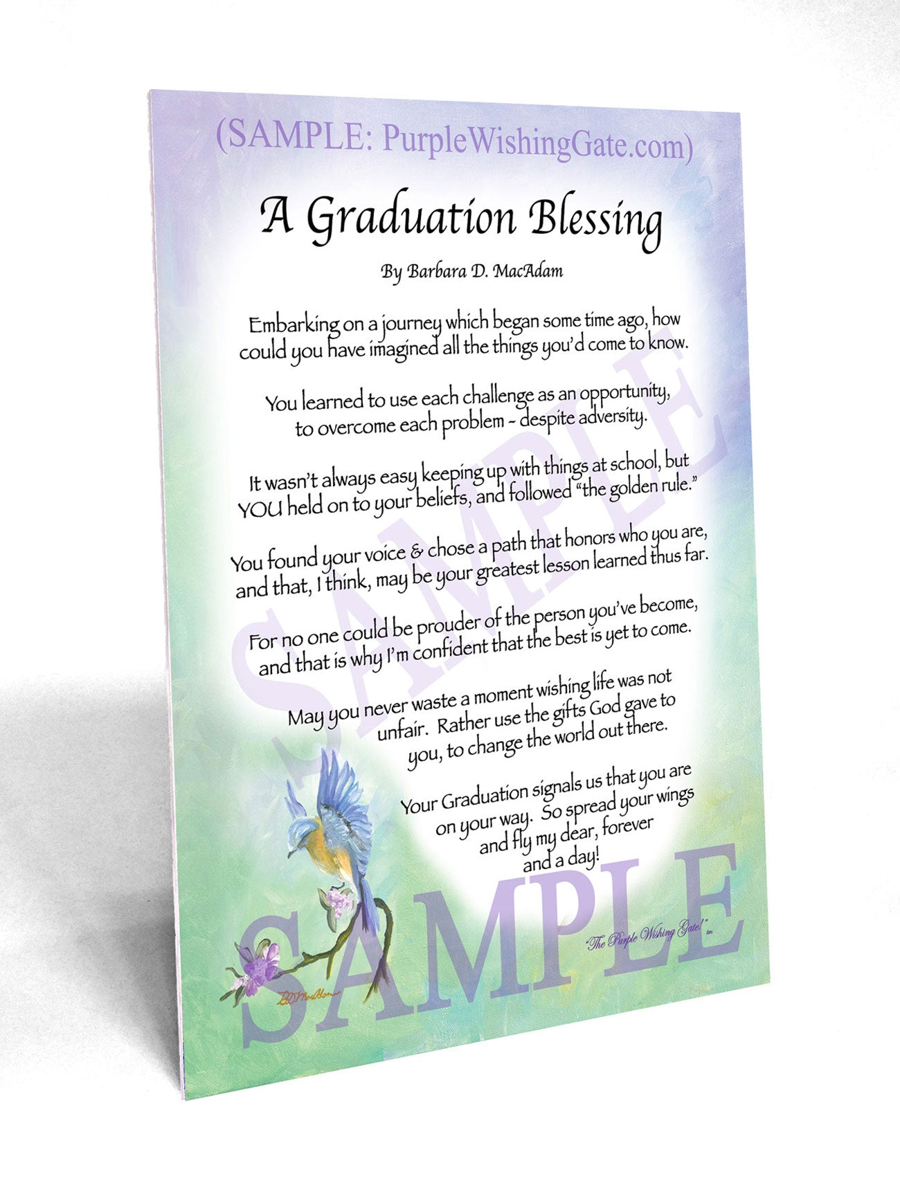 A Graduation Blessing - Graduation Gift - PurpleWishingGate.com