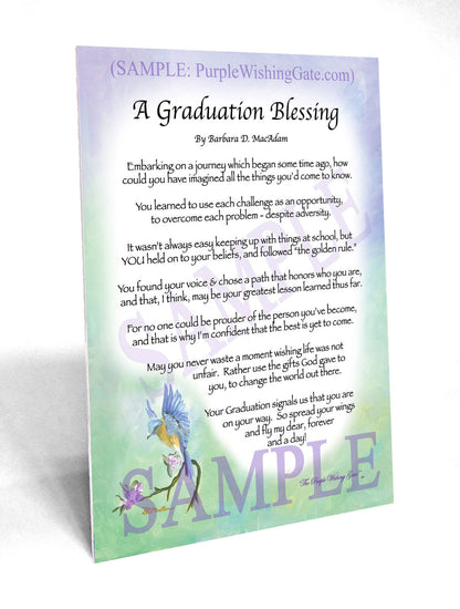 A Graduation Blessing - Graduation Gift - PurpleWishingGate.com