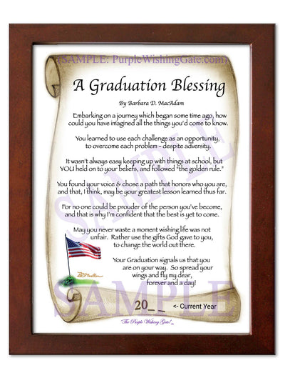 A Graduation Blessing: Personalized Gift! | PurpleWishingGate.com