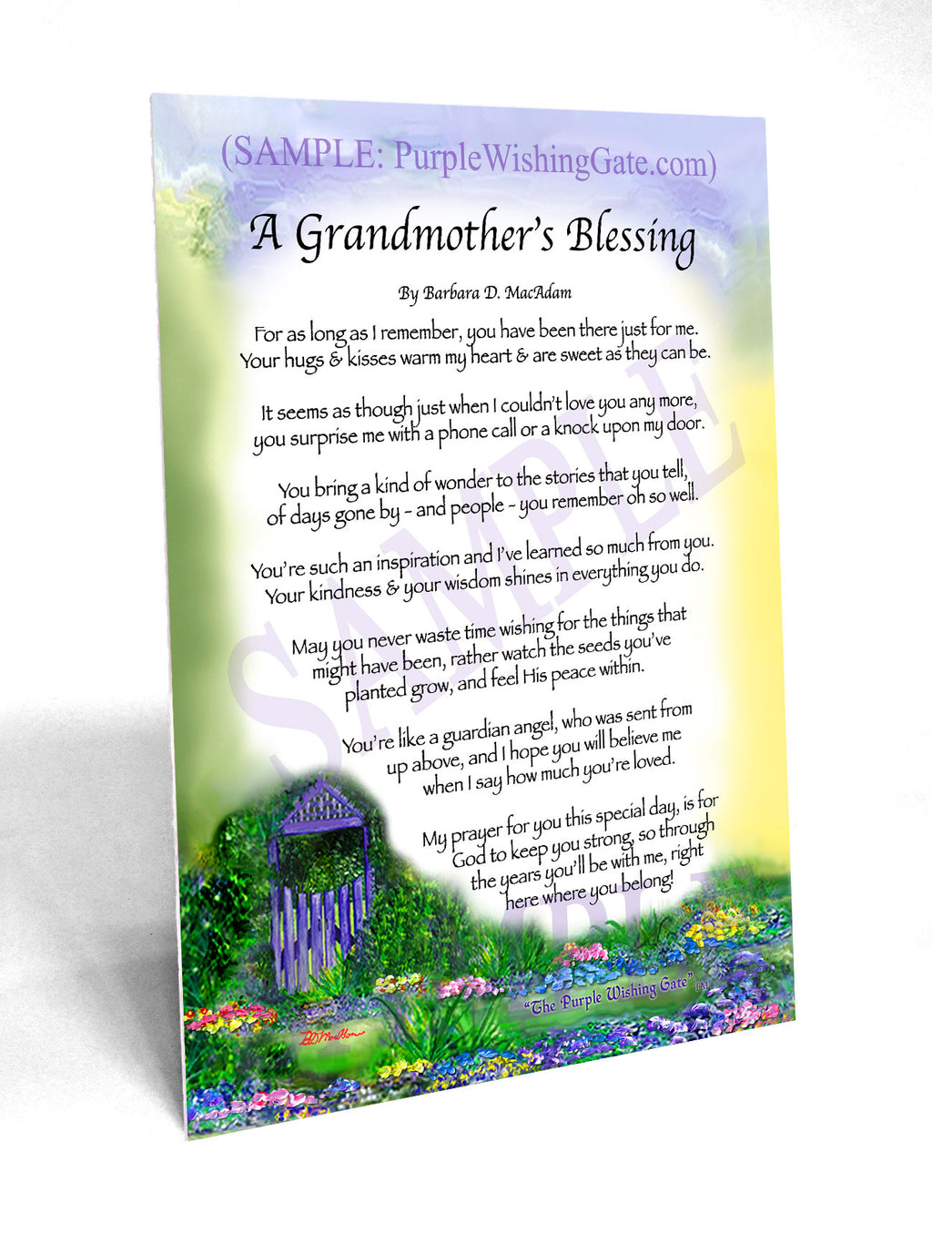 A Grandmother's Blessing: Purple Wishing Gate / 5x7
