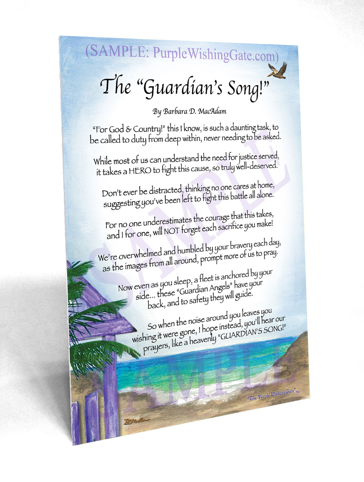 The Guardian's Song! - Military Gift - PurpleWishingGate.com