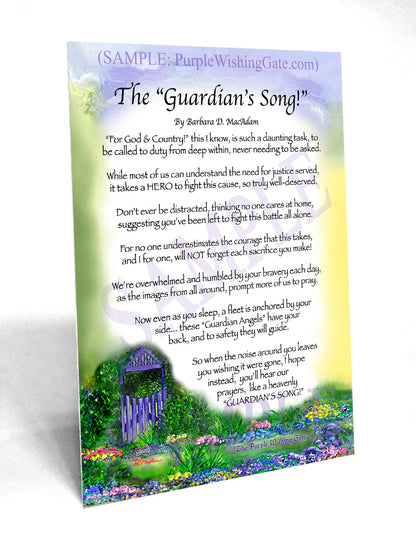 The Guardian's Song! - Military Gift - PurpleWishingGate.com