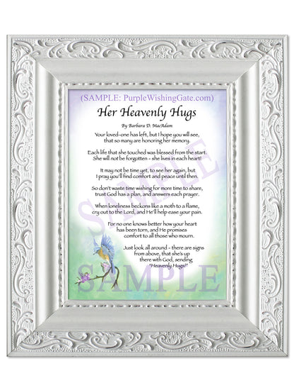 Her Heavenly Hugs - Sympathy Gift - PurpleWishingGate.com