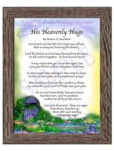 His Heavenly Hugs - Sympathy Gift - PurpleWishingGate.com
