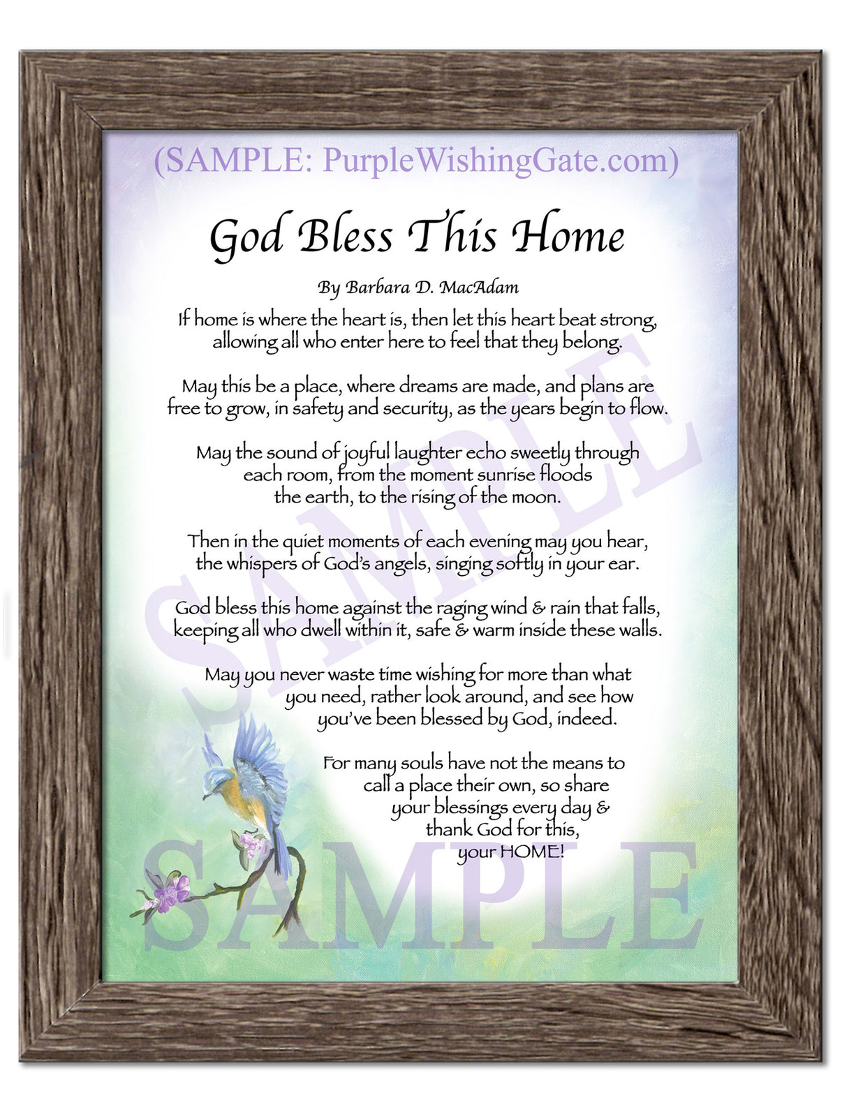 God Bless This Home - House Warming Gift - PurpleWishingGate.com