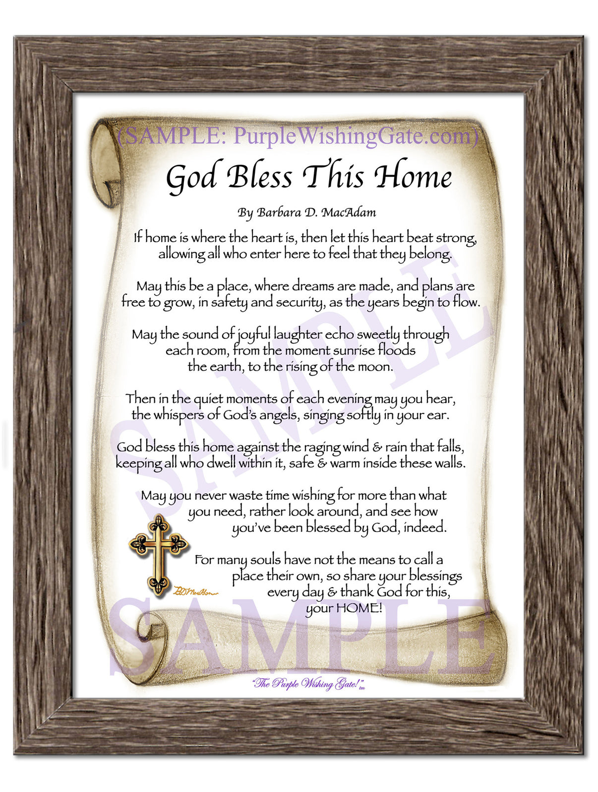 God Bless This Home - House Warming Gift - PurpleWishingGate.com