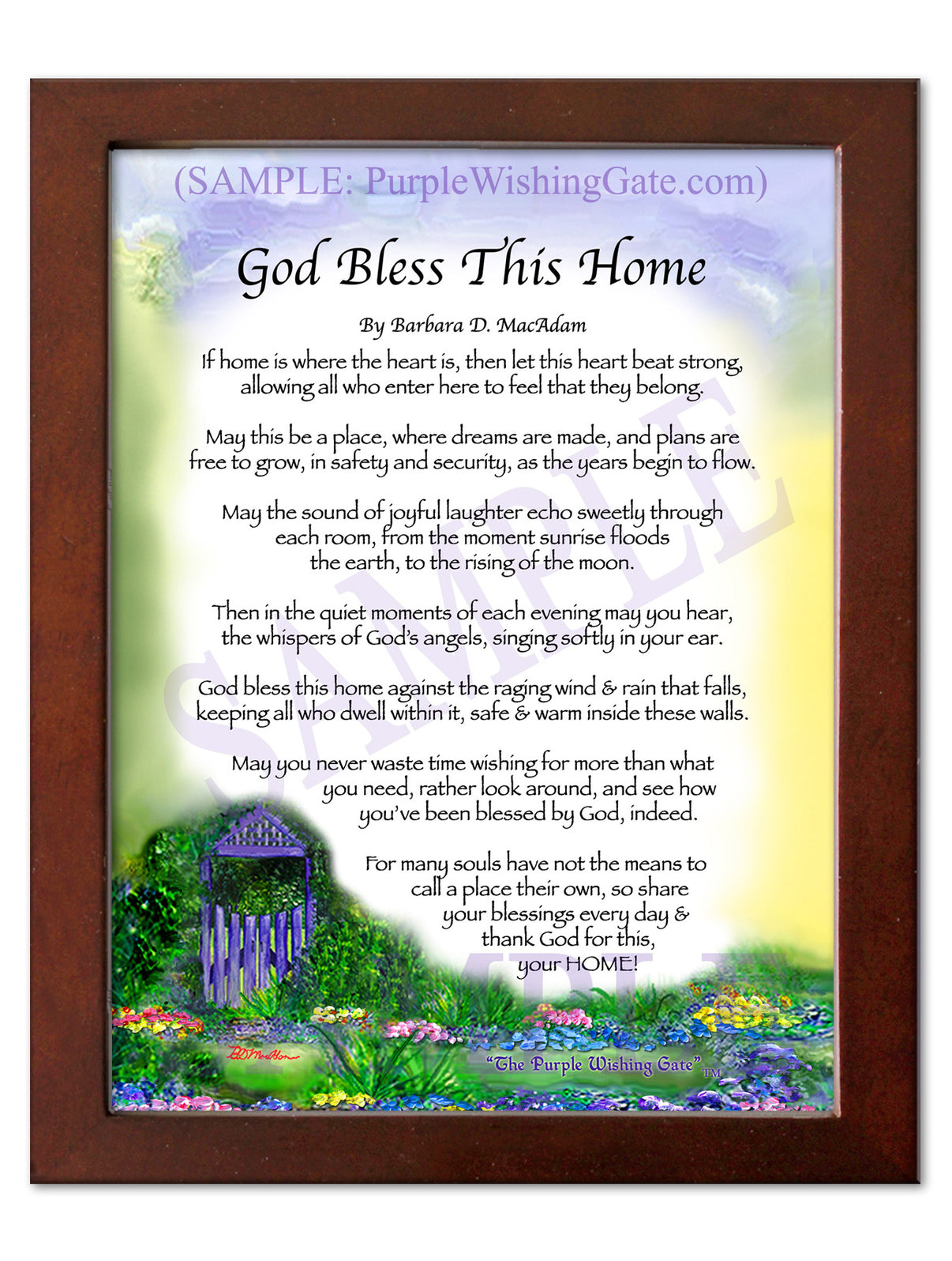 God Bless This Home - House Warming Gift - PurpleWishingGate.com