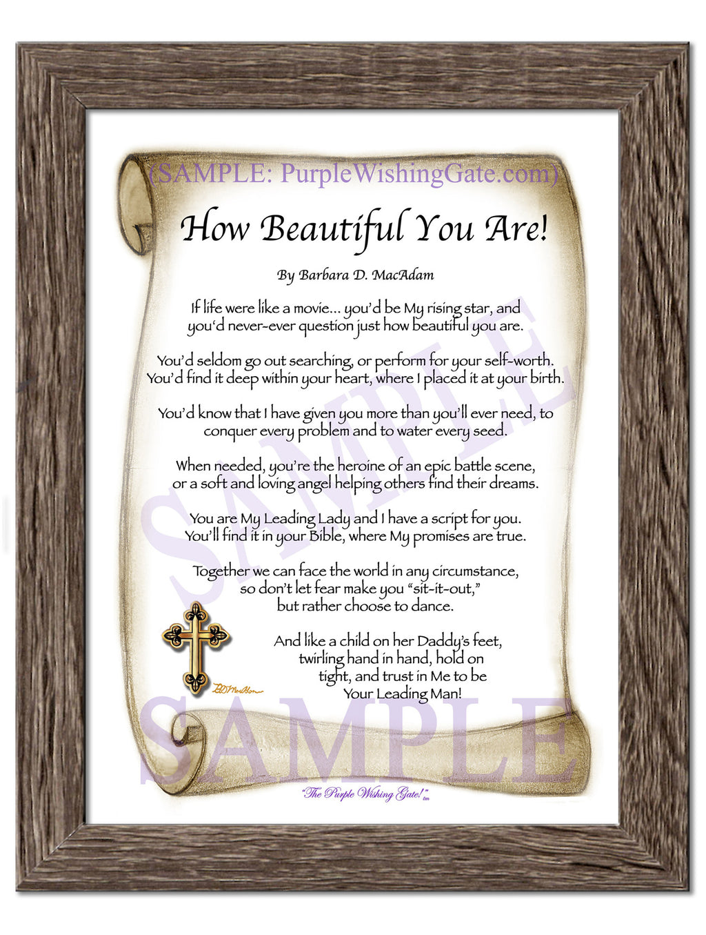 How Beautiful You Are! - Encouragement Gift - PurpleWishingGate.com