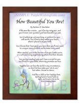 How Beautiful You Are! - Encouragement Gift - PurpleWishingGate.com