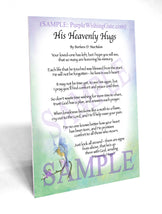 His Heavenly Hugs - Sympathy Gift - PurpleWishingGate.com