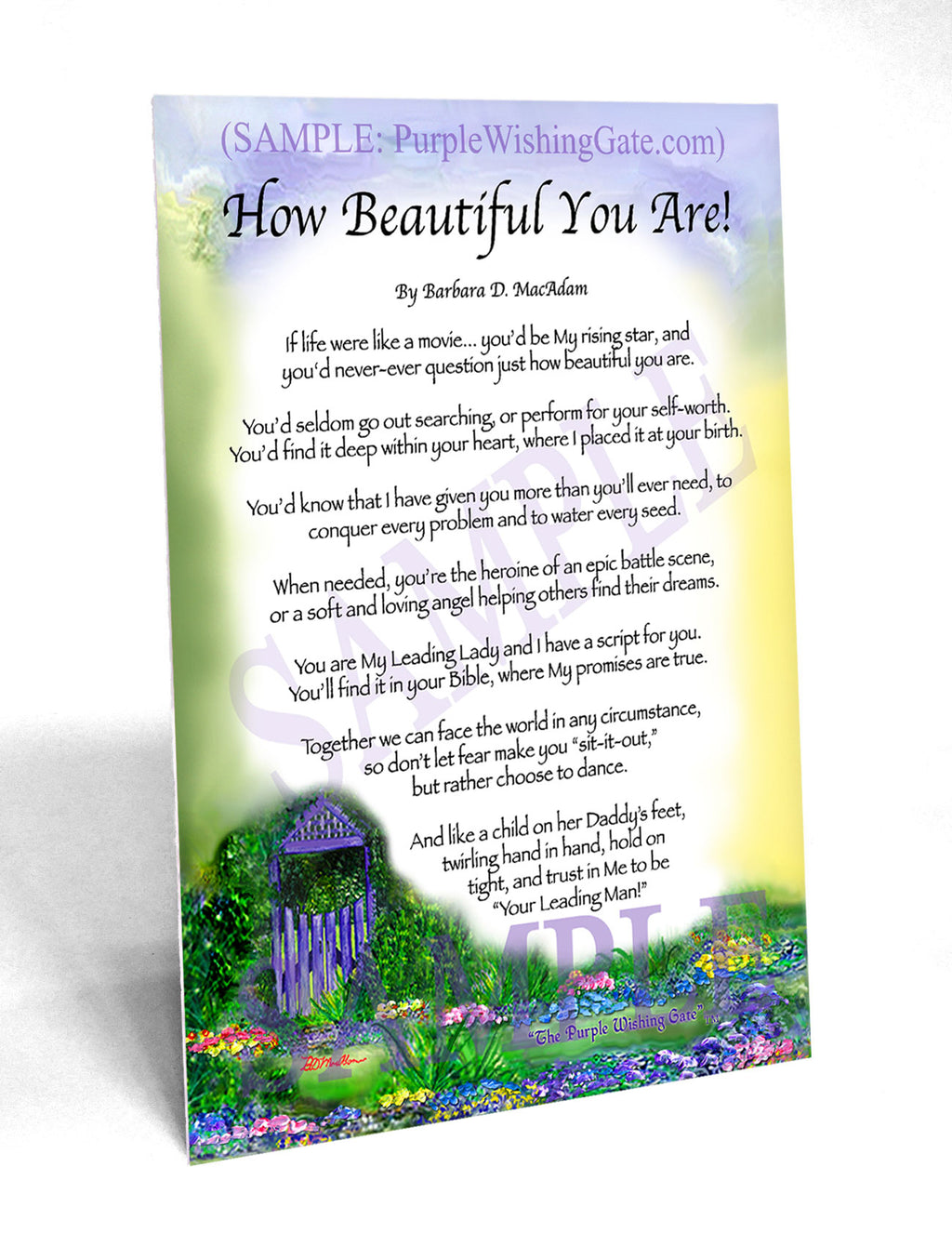 How Beautiful You Are! - Encouragement Gift - PurpleWishingGate.com