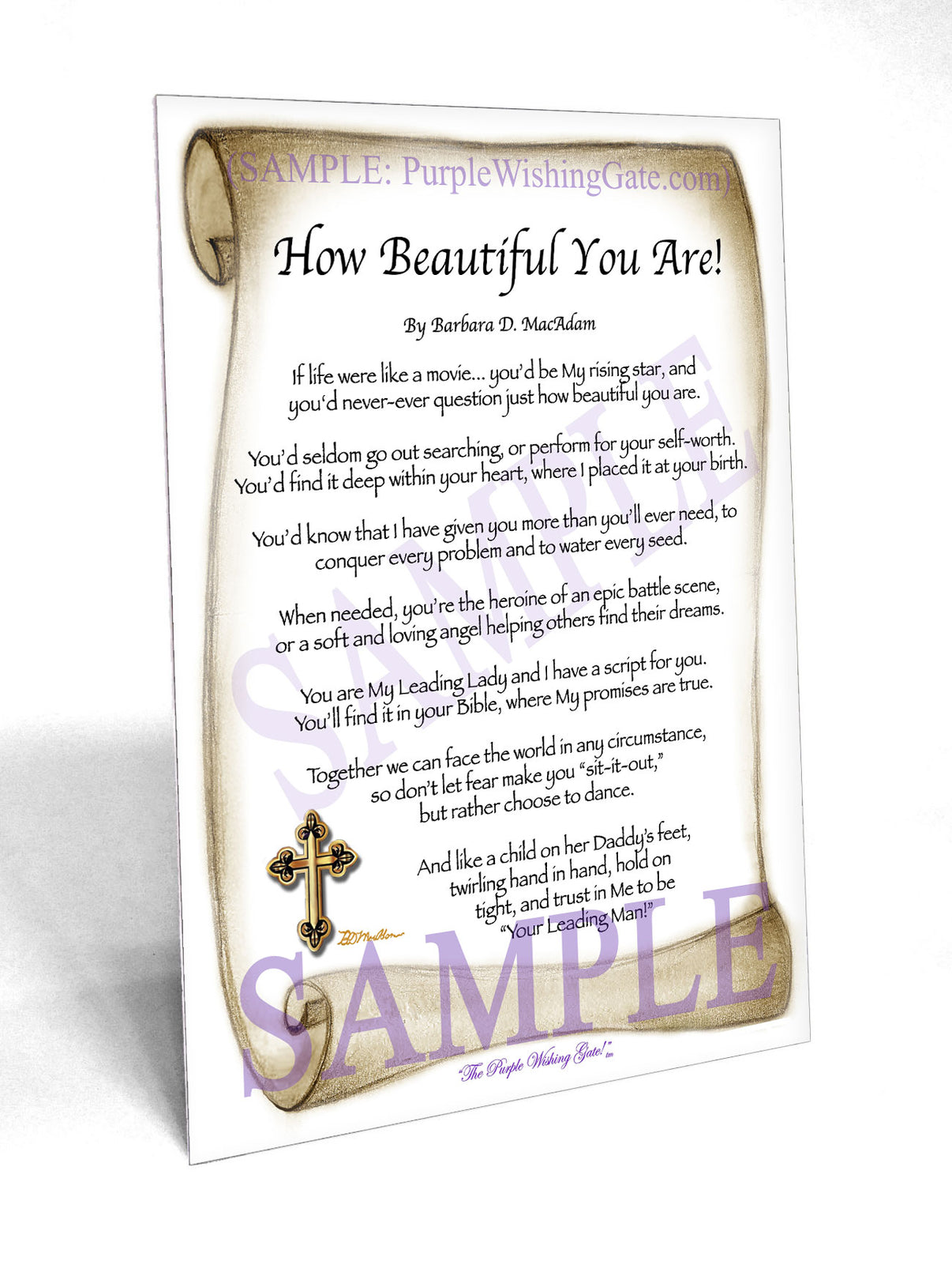 How Beautiful You Are! - Encouragement Gift - PurpleWishingGate.com