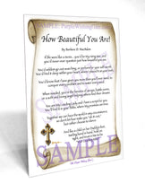 How Beautiful You Are! - Encouragement Gift - PurpleWishingGate.com