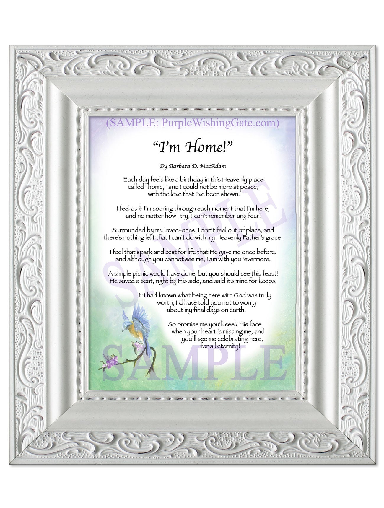 "I'm Home!" - Memorial Gift - PurpleWishingGate.com